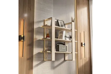 Draven Veggbrett 90x90 cm - Travertin - Oppbevaring - Oppbevaring til småting - Vegghengt oppbevaring