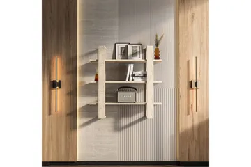 Draven Veggbrett 90x90 cm - Travertin - Oppbevaring - Oppbevaring til småting - Vegghengt oppbevaring