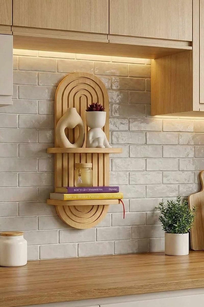 Drelor vegghylle 20x70 cm - Eik - Oppbevaring - Oppbevaring til småting - Vegghengt oppbevaring