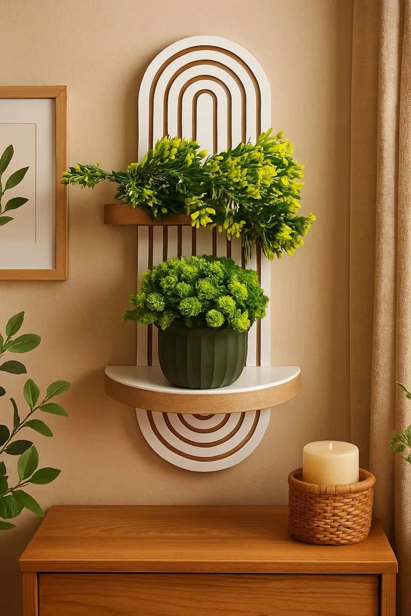 Drelor vegghylle 20x70 cm - Hvit - Oppbevaring - Oppbevaring til småting - Vegghengt oppbevaring