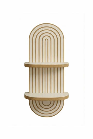 Drelor vegghylle 20x70 cm - Hvit - Oppbevaring - Oppbevaring til småting - Vegghengt oppbevaring