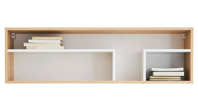 Elvaren Vegghylle 105 cm i Tre, Hvit|Brun