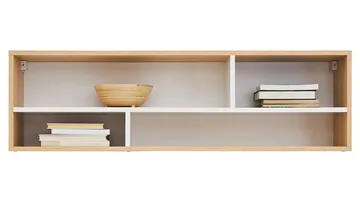 Elvaren Vegghylle 120 cm i Tre - Hvit|Beige - Oppbevaring - Oppbevaring til småting - Vegghengt oppbevaring