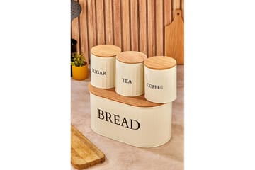 Elven Oppbevaringsboks 15 cm 4-pack - Cremehvit - Oppbevaring - Oppbevaring til småting