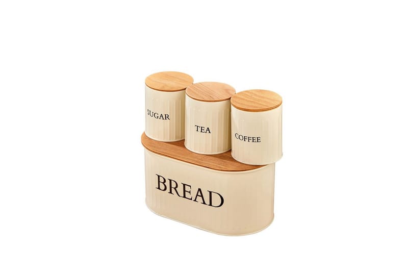 Elven Oppbevaringsboks 15 cm 4-pack - Cremehvit - Oppbevaring - Oppbevaring til småting