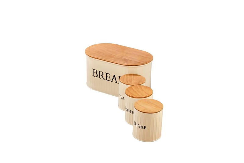 Elven Oppbevaringsboks 15 cm 4-pack - Cremehvit - Oppbevaring - Oppbevaring til småting