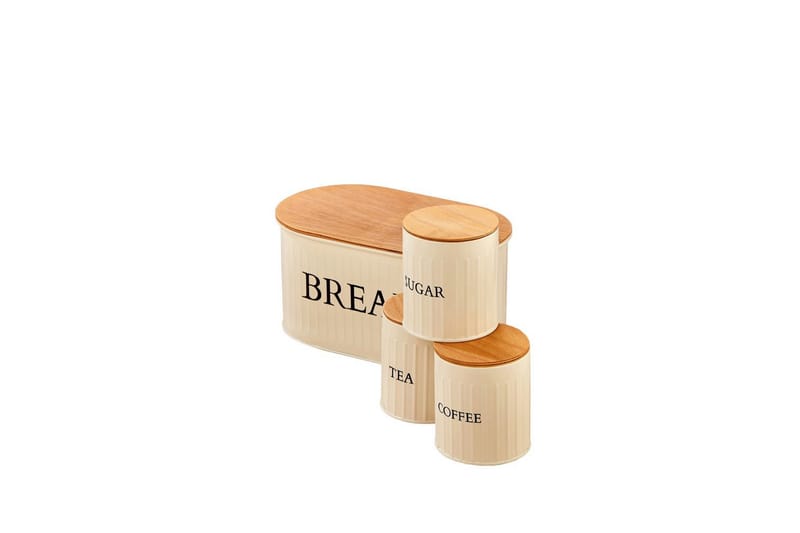 Elven Oppbevaringsboks 15 cm 4-pack - Cremehvit - Oppbevaring - Oppbevaring til småting