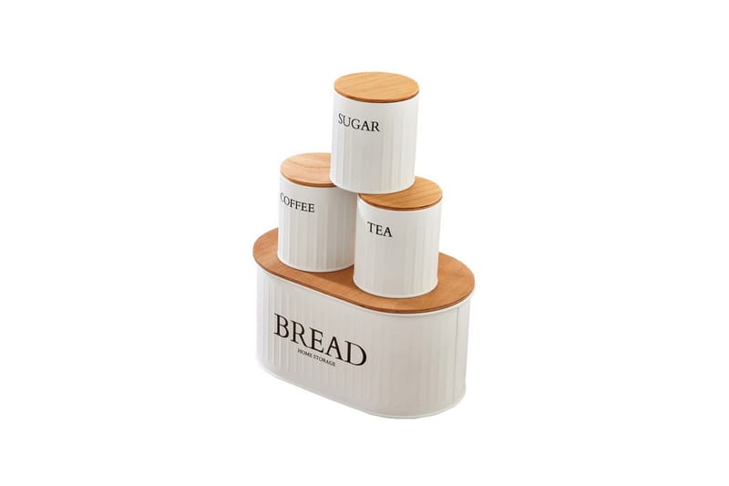 Elven Oppbevaringsboks 15 cm 4-pack - Cremehvit - Oppbevaring - Oppbevaring til småting