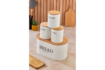 Elven Oppbevaringsboks 15 cm 4-pack - Cremehvit - Oppbevaring - Oppbevaring til småting