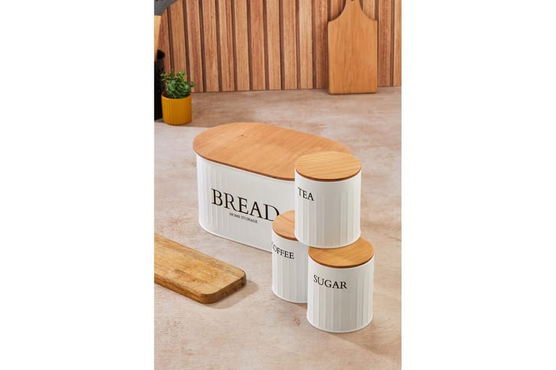 Elven Oppbevaringsboks 15 cm 4-pack - Cremehvit - Oppbevaring - Oppbevaring til småting