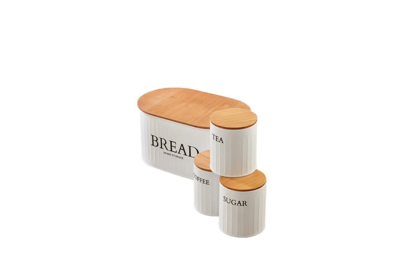 Elven Oppbevaringsboks 15 cm 4-pack - Cremehvit - Oppbevaring - Oppbevaring til småting