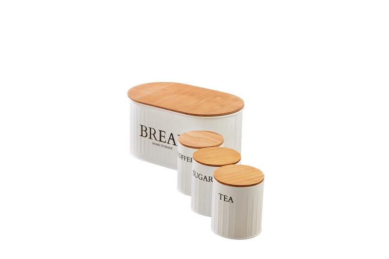 Elven Oppbevaringsboks 15 cm 4-pack - Cremehvit - Oppbevaring - Oppbevaring til småting