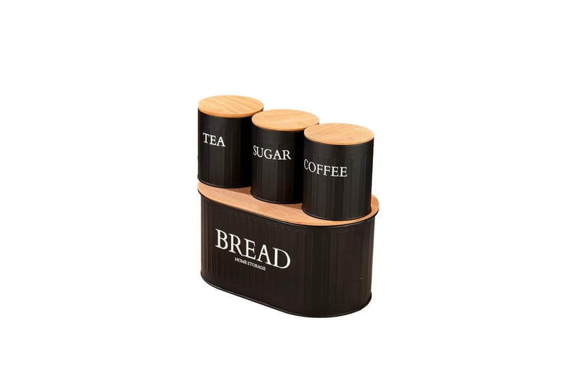 Elven Oppbevaringsboks 15 cm 4-pack - Svart - Oppbevaring - Oppbevaring til småting