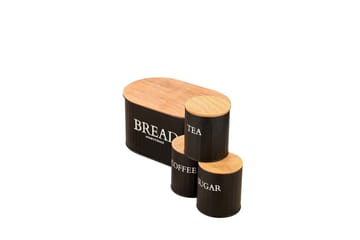 Elven Oppbevaringsboks 15 cm 4-pack - Svart - Oppbevaring - Oppbevaring til småting