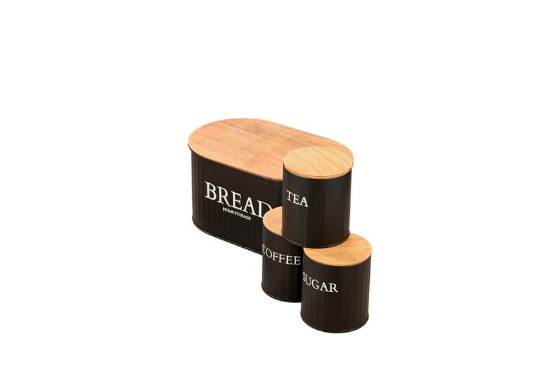 Elven Oppbevaringsboks 15 cm 4-pack - Svart - Oppbevaring - Oppbevaring til småting