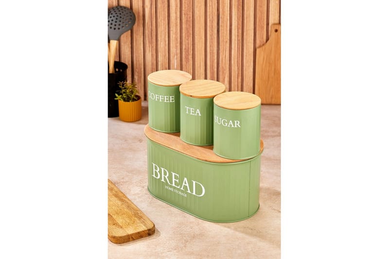 Elven Oppbevaringsboks 15 cm 4-pack - Lysegrønn - Oppbevaring - Oppbevaring til småting