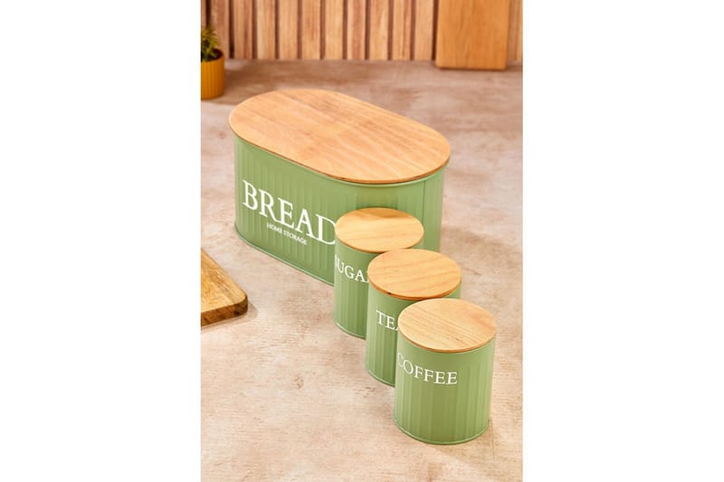 Elven Oppbevaringsboks 15 cm 4-pack - Lysegrønn - Oppbevaring - Oppbevaring til småting