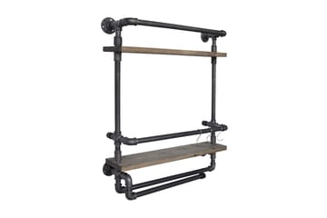 Evila Vegghylle Rør/Tre - Oppbevaring - Oppbevaring til småting - Vegghengt oppbevaring