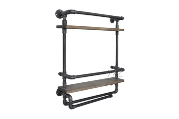 Evila Vegghylle Rør/Tre - Oppbevaring - Oppbevaring til småting - Vegghengt oppbevaring