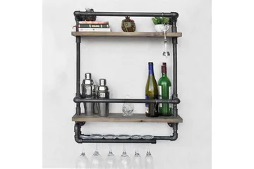 Evila Vegghylle Rør/Tre - Oppbevaring - Oppbevaring til småting - Vegghengt oppbevaring