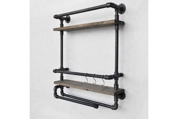 Evila Vegghylle Rør/Tre - Oppbevaring - Oppbevaring til småting - Vegghengt oppbevaring