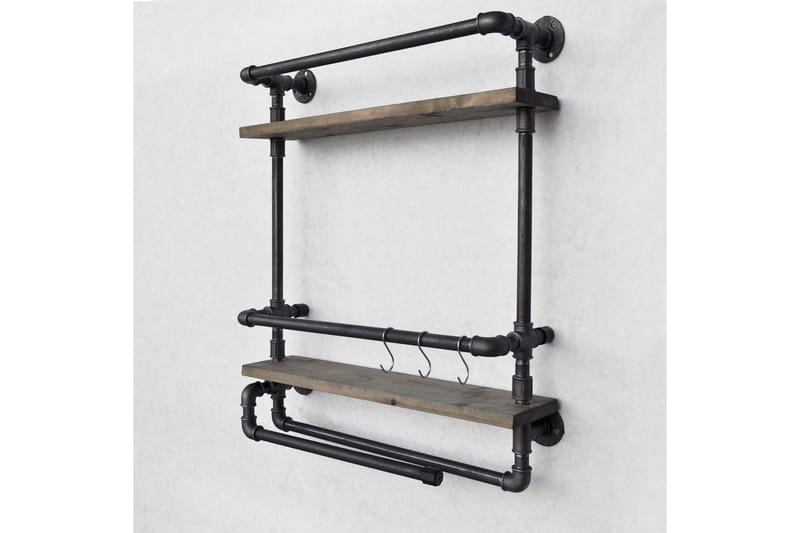 Evila Vegghylle Rør/Tre - Oppbevaring - Oppbevaring til småting - Vegghengt oppbevaring