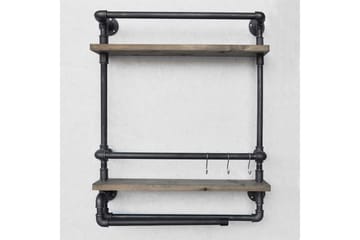 Evila Vegghylle Rør/Tre - Oppbevaring - Oppbevaring til småting - Vegghengt oppbevaring