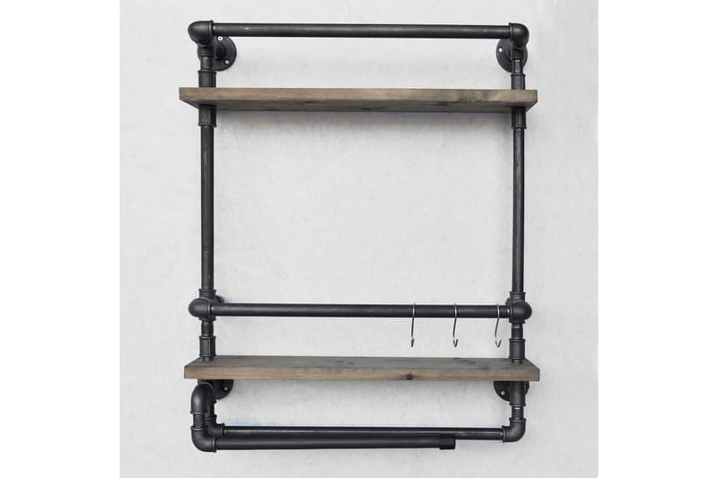 Evila Vegghylle Rør/Tre - Oppbevaring - Oppbevaring til småting - Vegghengt oppbevaring