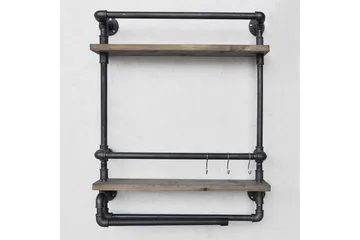 Evila Vegghylle Rør/Tre - Oppbevaring - Oppbevaring til småting - Vegghengt oppbevaring