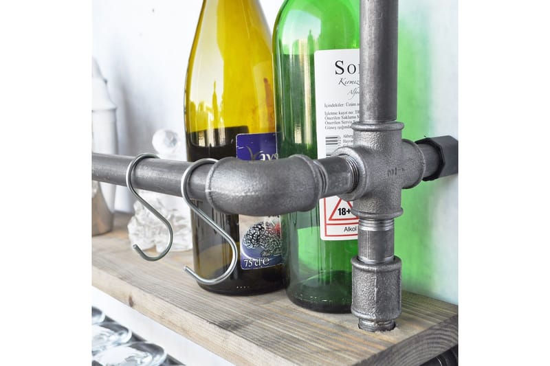 Evila Vegghylle Rør/Tre - Oppbevaring - Oppbevaring til småting - Vegghengt oppbevaring