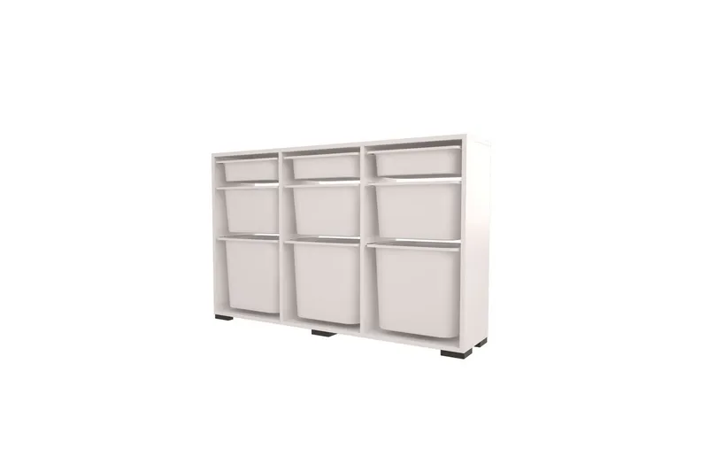 Flerbruks Kapasitetskap Belna Hvit - Hvit - Oppbevaring - Oppbevaring til småting - Oppbevaringskasse