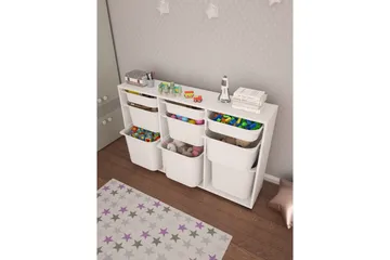 Flerbruks Kapasitetskap Belna Hvit - Hvit - Oppbevaring - Oppbevaring til småting - Oppbevaringskasse