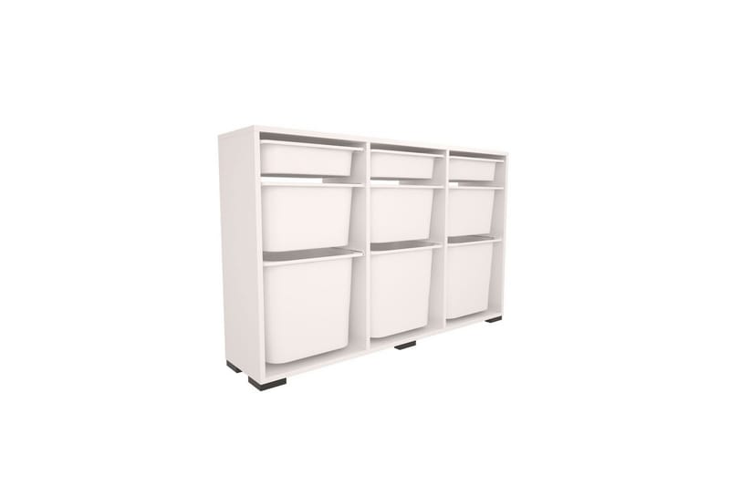 Flerbruks Kapasitetskap Belna Hvit - Hvit - Oppbevaring - Oppbevaring til småting - Oppbevaringskasse