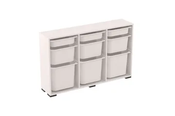 Flerbruks Kapasitetskap Belna Hvit - Hvit - Oppbevaring - Oppbevaring til småting - Oppbevaringskasse