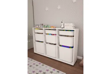 Flerbruks Kapasitetskap Belna Hvit - Hvit - Oppbevaring - Oppbevaring til småting - Oppbevaringskasse