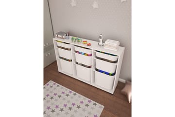 Flerbruks Kapasitetskap Belna Hvit - Hvit - Oppbevaring - Oppbevaring til småting - Oppbevaringskasse