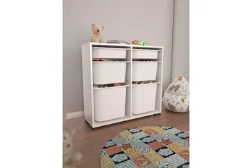 Flerbruks Kapasitetskap Carla Hvit - Hvit - Oppbevaring - Oppbevaring til småting - Oppbevaringskasse