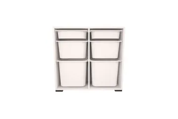 Flerbruks Kapasitetskap Carla Hvit - Hvit - Oppbevaring - Oppbevaring til småting - Oppbevaringskasse