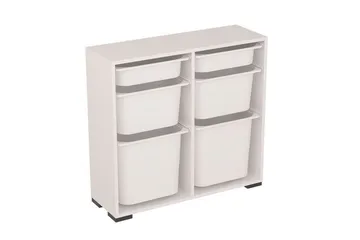 Flerbruks Kapasitetskap Carla Hvit - Hvit - Oppbevaring - Oppbevaring til småting - Oppbevaringskasse