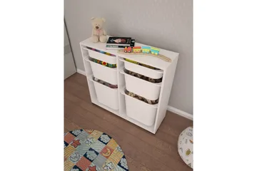 Flerbruks Kapasitetskap Carla Hvit - Hvit - Oppbevaring - Oppbevaring til småting - Oppbevaringskasse