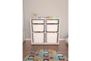 Flerbruks Kapasitetskap Carla Hvit - Hvit - Oppbevaring - Oppbevaring til småting - Oppbevaringskasse