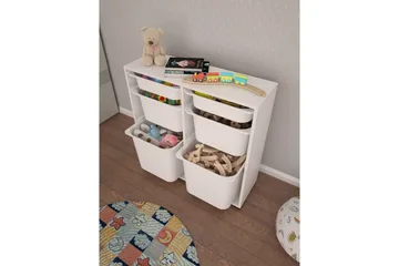 Flerbruks Kapasitetskap Carla Hvit - Hvit - Oppbevaring - Oppbevaring til småting - Oppbevaringskasse