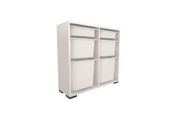 Flerbruks Kapasitetskap Carla Hvit - Hvit - Oppbevaring - Oppbevaring til småting - Oppbevaringskasse