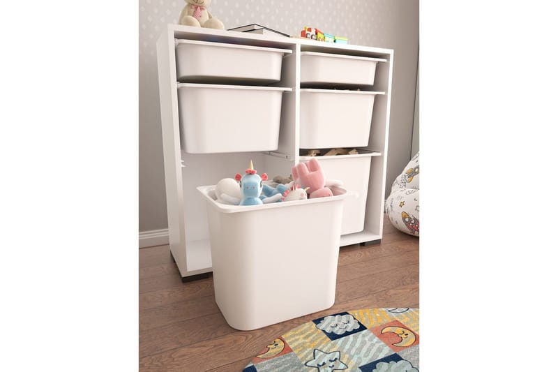 Flerbruks Kapasitetskap Carla Hvit - Hvit - Oppbevaring - Oppbevaring til småting - Oppbevaringskasse