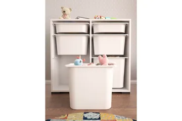 Flerbruks Kapasitetskap Carla Hvit - Hvit - Oppbevaring - Oppbevaring til småting - Oppbevaringskasse