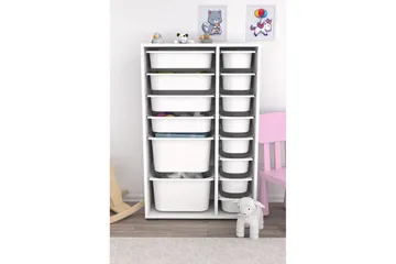 Flerbruks Kapasitetskap Havor Hvit - Hvit - Oppbevaring - Oppbevaring til småting - Oppbevaringskasse