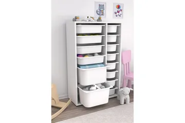 Flerbruks Kapasitetskap Havor Hvit - Hvit - Oppbevaring - Oppbevaring til småting - Oppbevaringskasse