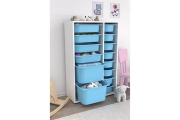 Flerbruks Kapasitetskap Kjerne (69,5 x 109 x 30 cm) Blå - Blå - Oppbevaring - Oppbevaring til småting - Oppbevaringskasse