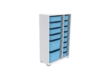 Flerbruks Kapasitetskap Kjerne (69,5 x 109 x 30 cm) Blå - Blå - Oppbevaring - Oppbevaring til småting - Oppbevaringskasse