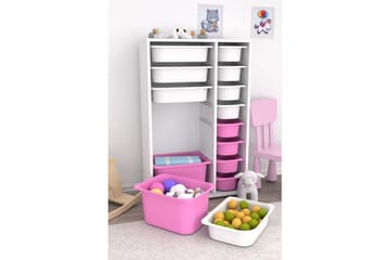 Flerbruks Kapasitetskap Kjerne (69,5 x 109 x 30 cm) Hvit / Veyaa - Hvit / Veyaa - Oppbevaring - Oppbevaring til småting - Oppbevaringskasse